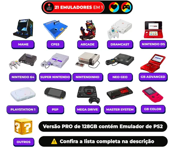 Console R36™ - 17.500 Jogos de 20+ Consoles (180 dias de Garantia)