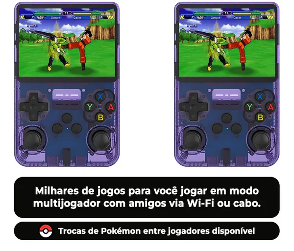 Console R36™ - 17.500 Jogos de 20+ Consoles (180 dias de Garantia)